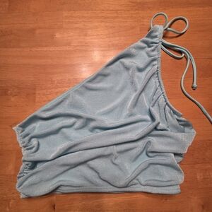 Lucy in the Sky Aqua One Shoulder Top